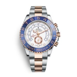 Rolex Yacht-Master II 116681 Stainless Steel Rose Gold White Dial