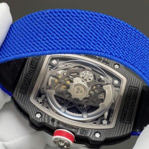 RM67-02 Mutaz Essa Black Skeleton Dial on Blue Strap VAF CRMA7 1:1 customization