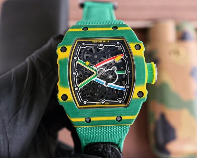 Richard Mille Super Clone RM67-02 Replica - Green Skeleton Dial Luxury Super Clone Watch