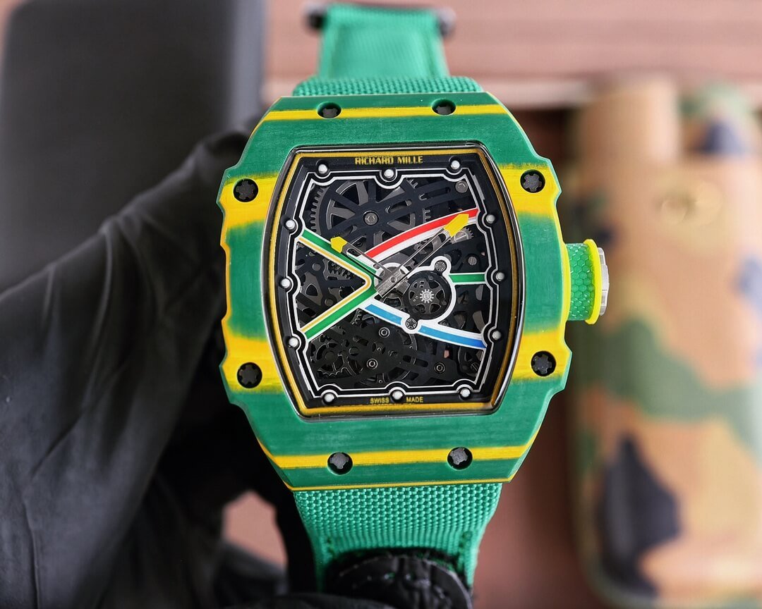Richard Mille Super Clone RM67-02 Replica - Green Skeleton Dial Luxury Super Clone Watch