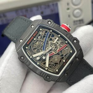 RM67-02 Mutaz Essa black Skeleton Dial on black Strap VAF CRMA7 1:1 customization