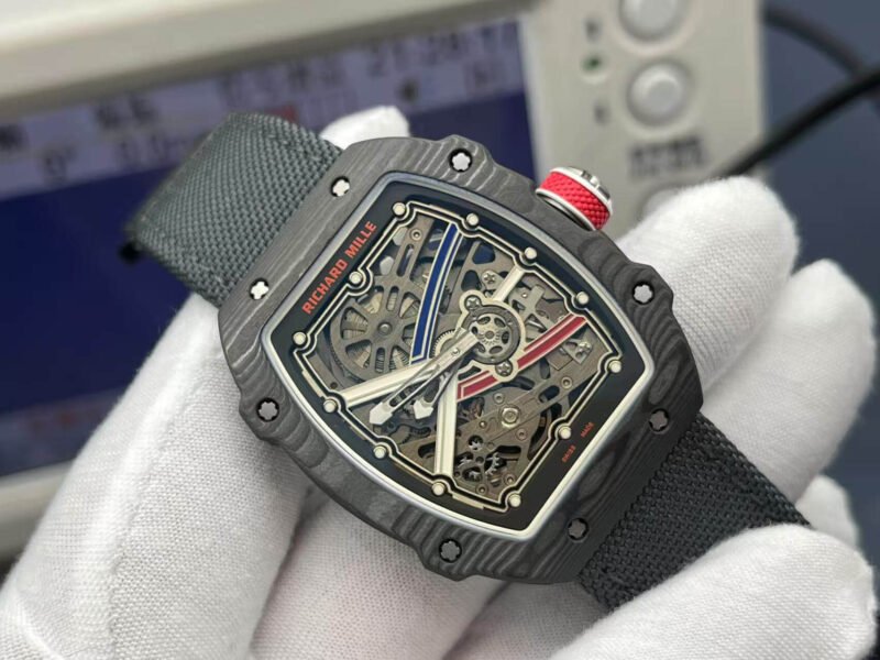 RM67-02 Mutaz Essa black Skeleton Dial on black Strap VAF CRMA7 1:1 customization