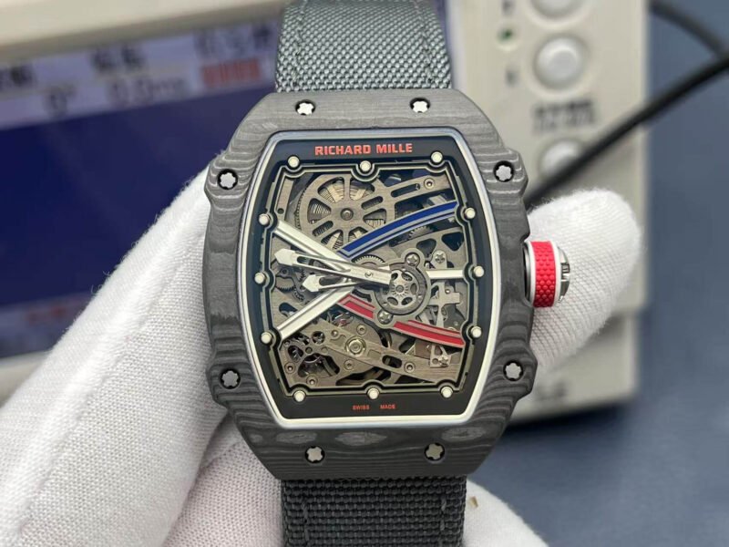 RM67-02 Mutaz Essa black Skeleton Dial on black Strap VAF CRMA7 1:1 customization
