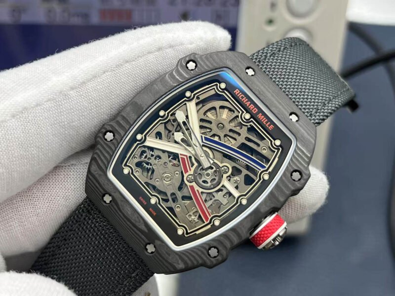 RM67-02 Mutaz Essa black Skeleton Dial on black Strap VAF CRMA7 1:1 customization