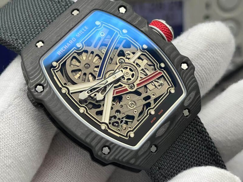 RM67-02 Mutaz Essa black Skeleton Dial on black Strap VAF CRMA7 1:1 customization