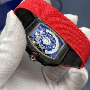 RM67-02 Mutaz Essa Black Skeleton Dial on Red Strap VAF CRMA7 1:1 customization