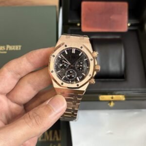 Royal Oak Chrono 26240 41mm RG/RG Black Dial APS SH4401 Super Clone